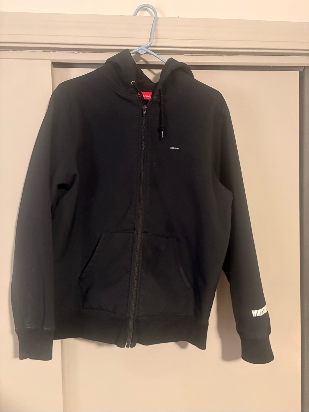 Supreme Black Full-Zip Hoodie Jacket